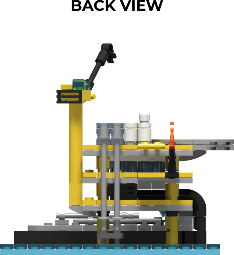 Lego Oil rig back view
