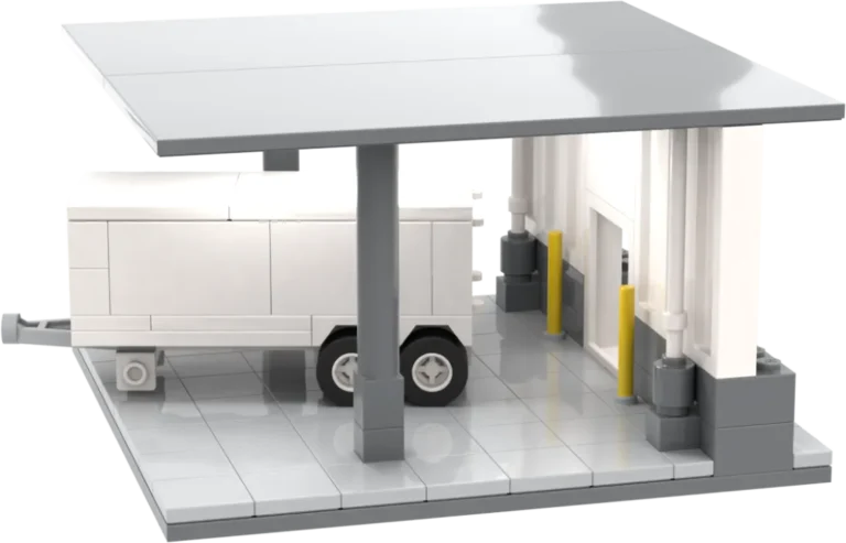 Lego Warehouse Exterior minifig scale