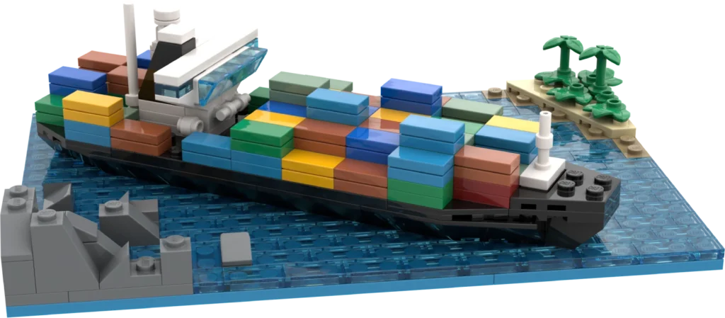 Lego Container Ship real