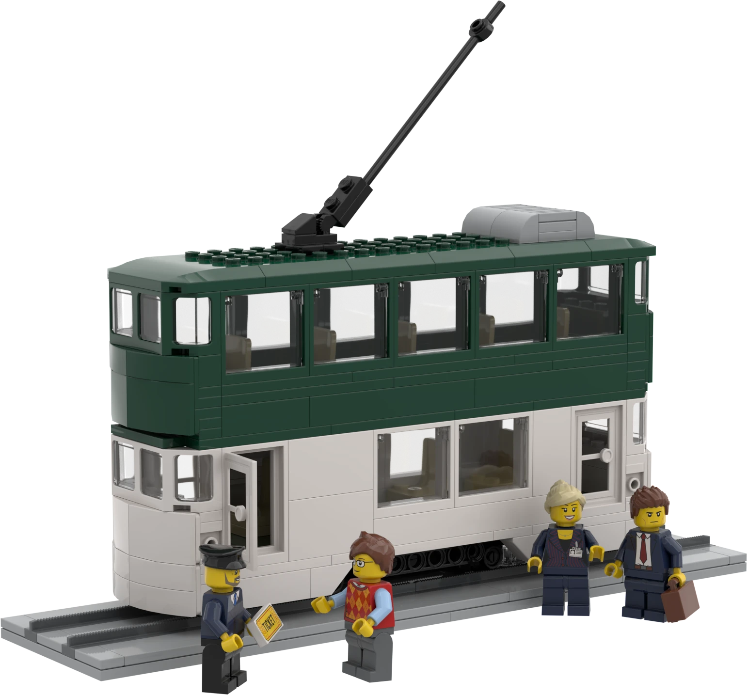Lego Hongkong Tram | Custom LEGO® Brick Corporate Gifts - DD Bricks Lego hongkong tram