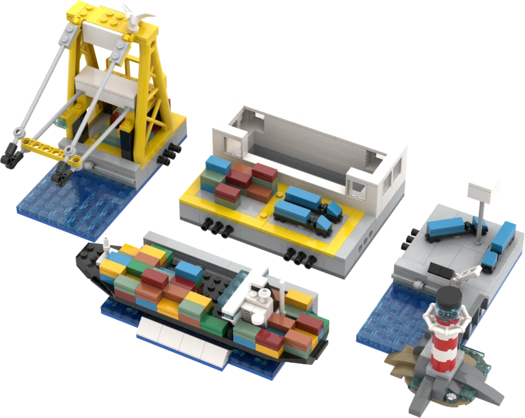 Lego Modular Cargo Port