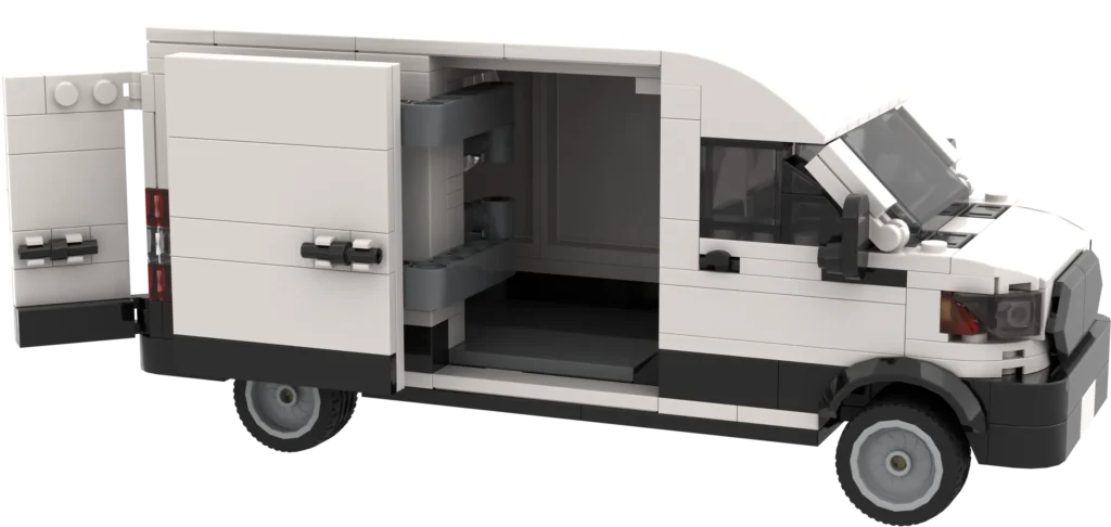 DD Bricks White Ford Transit Van