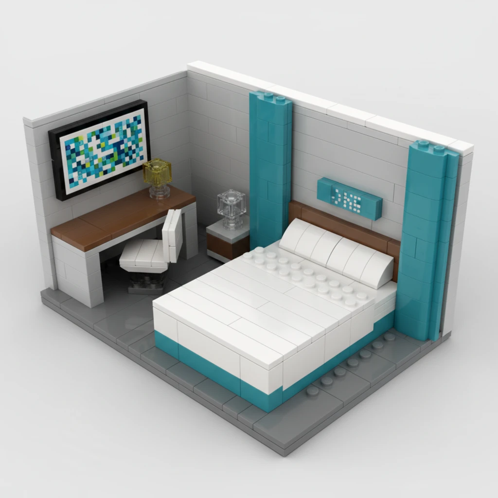 AI Generated Image DD Bricks BedRoom