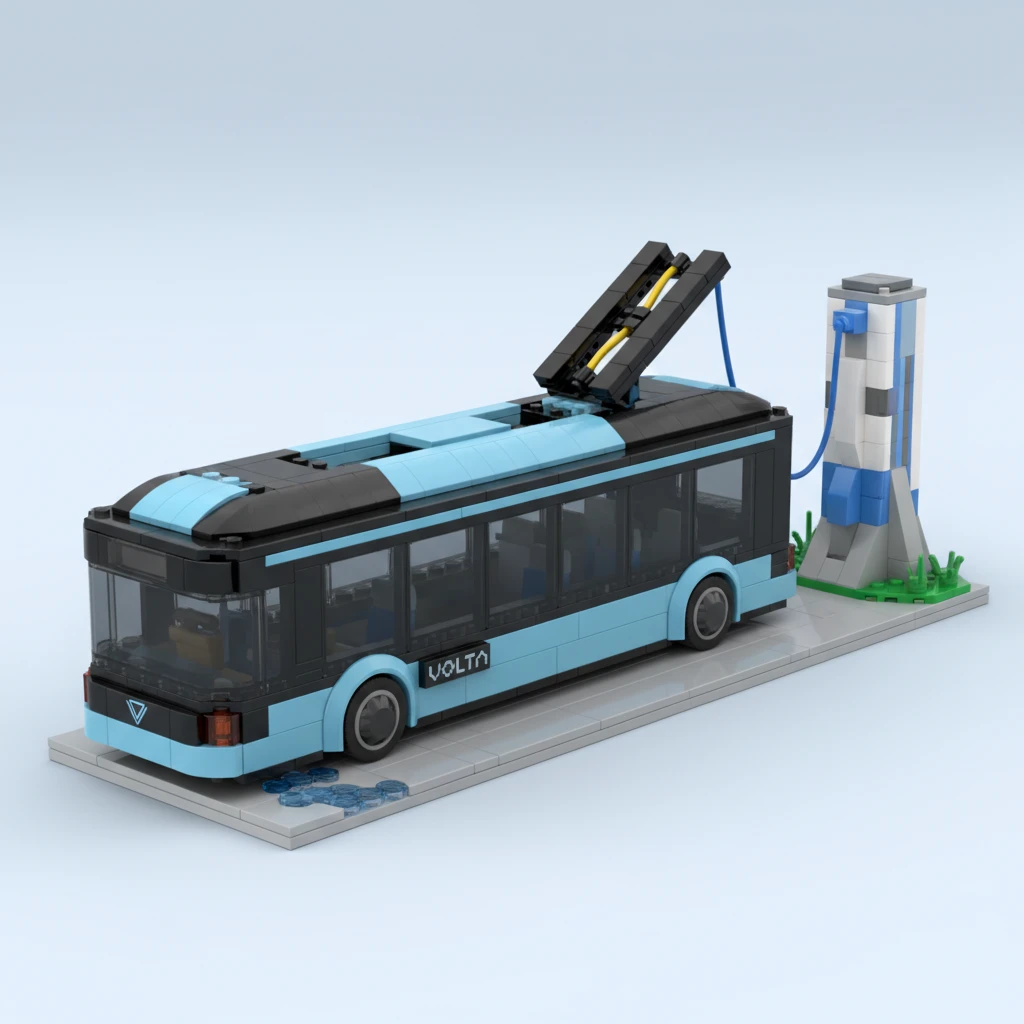 AI Generated Image DD Bricks Bus