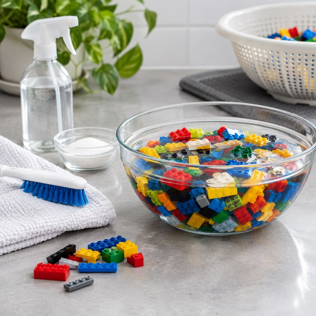 How to clean and sanitize used LEGO bricks without damaging them