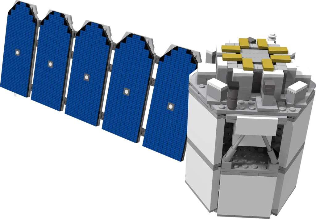 Custom LEGO model created for the NASA COSI project.